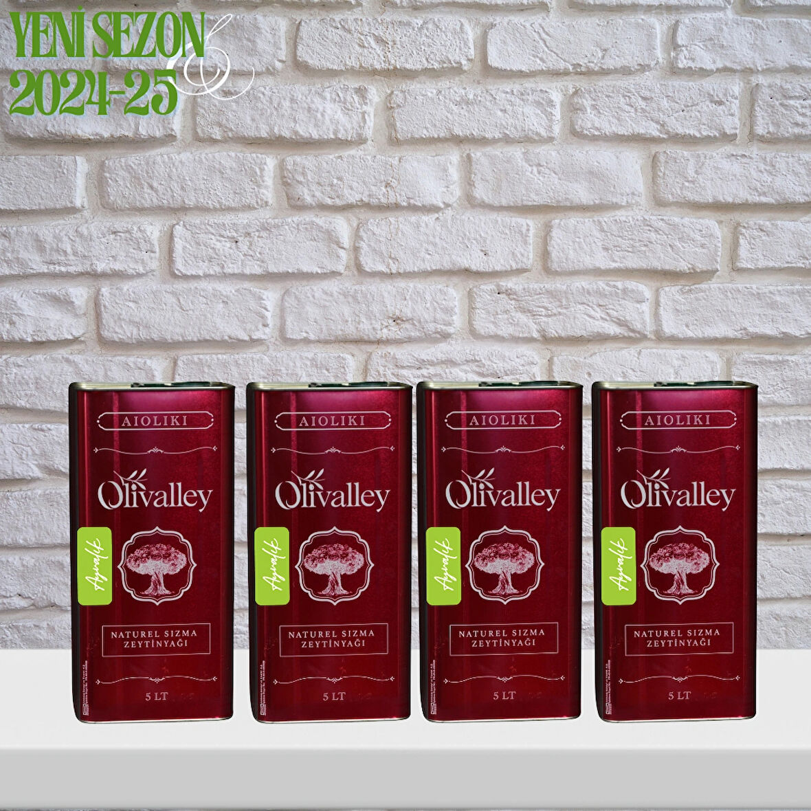2024/25 YENİ SEZON ''EKONOMİK SERİ'' AYVALIK (EDREMİT) NATUREL SIZMA ZEYTİNYAĞI 4X5LT - FİLTRESİZ