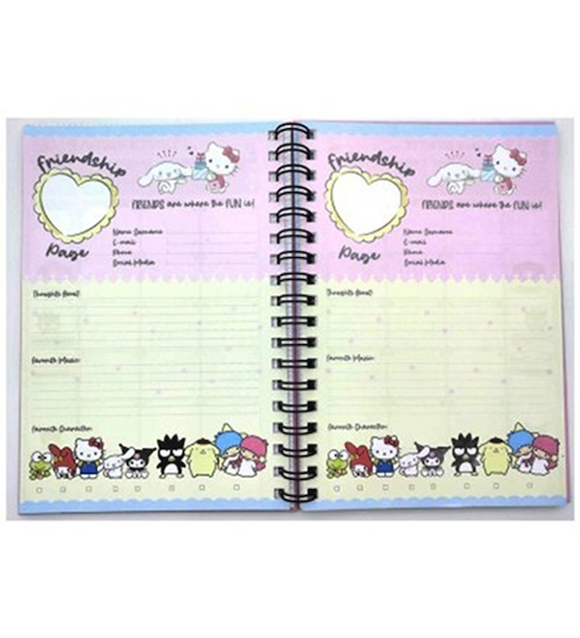 Gifi Hello Kıtty Mini Planlayıcı Defter Rengarenk