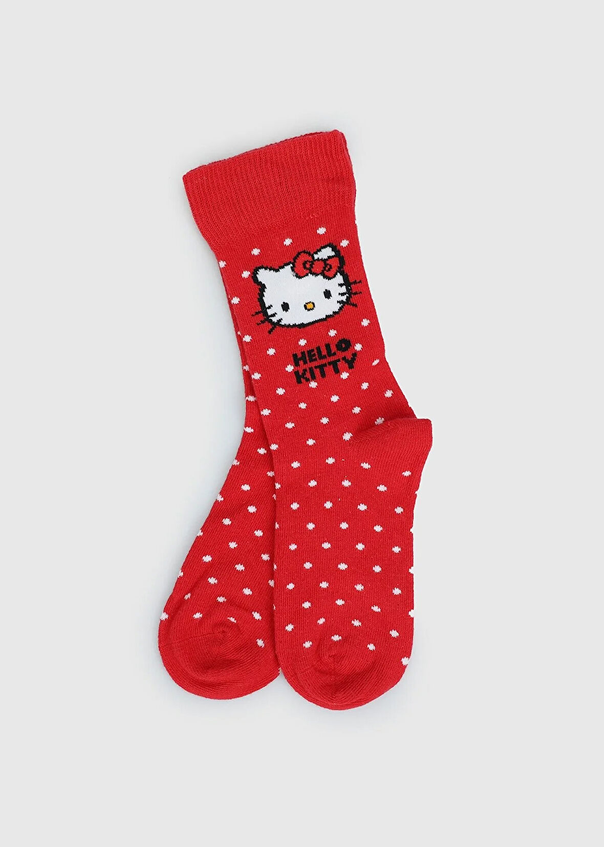 Kırmızı  Hello Kitty Kırmızı Soket Çorap 27-30