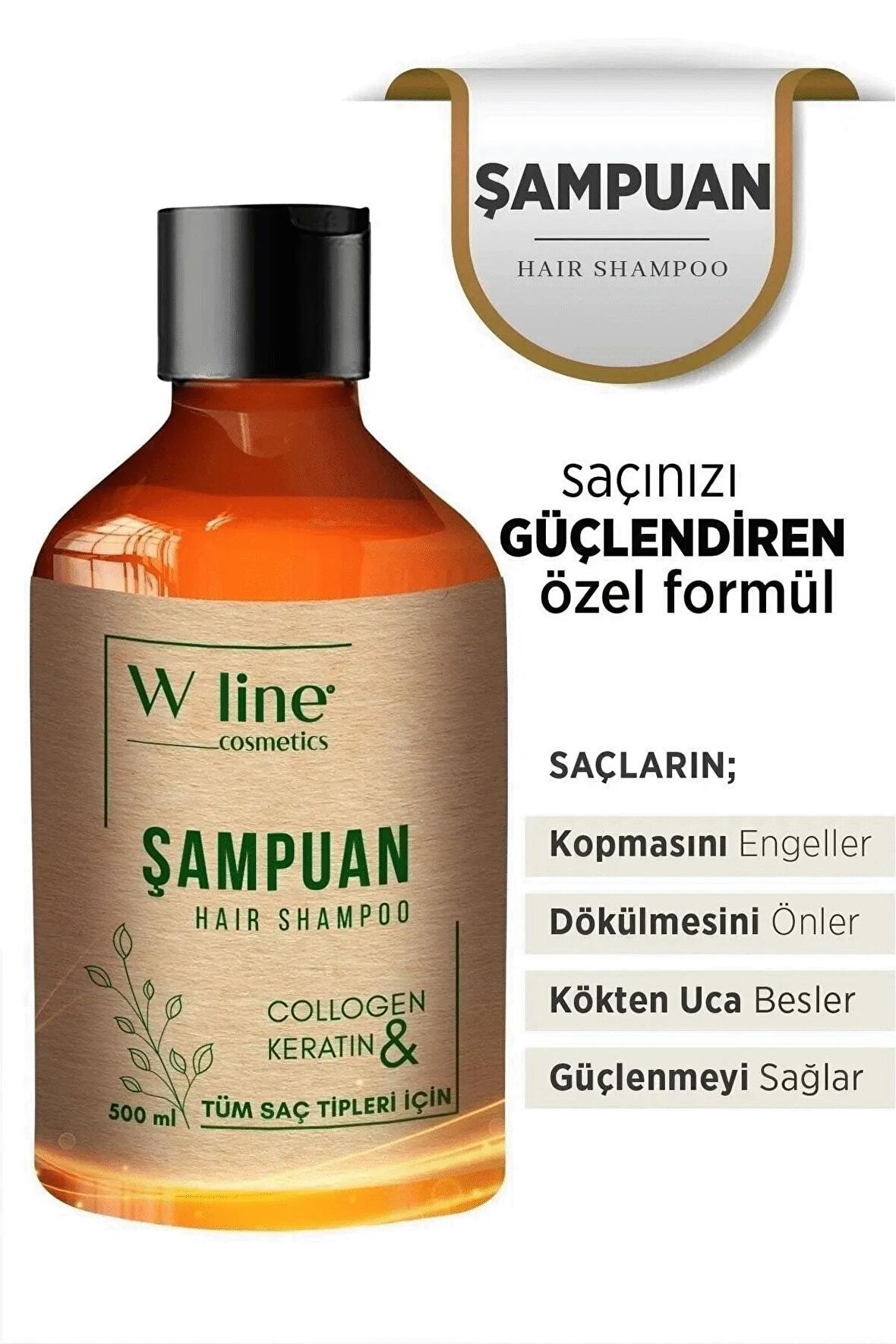 Saç Dökülmesine Karşı Bakım Şampuanı 500 ml