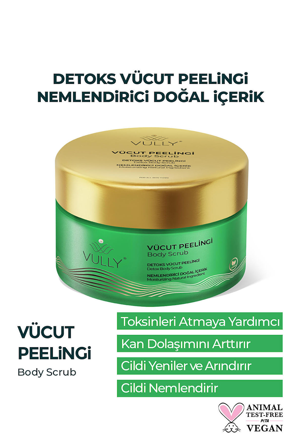 Detoks Etkili Nemlendirici Doğal içerikli Lavanta Vanilya Vücut Peelingi 250 Ml