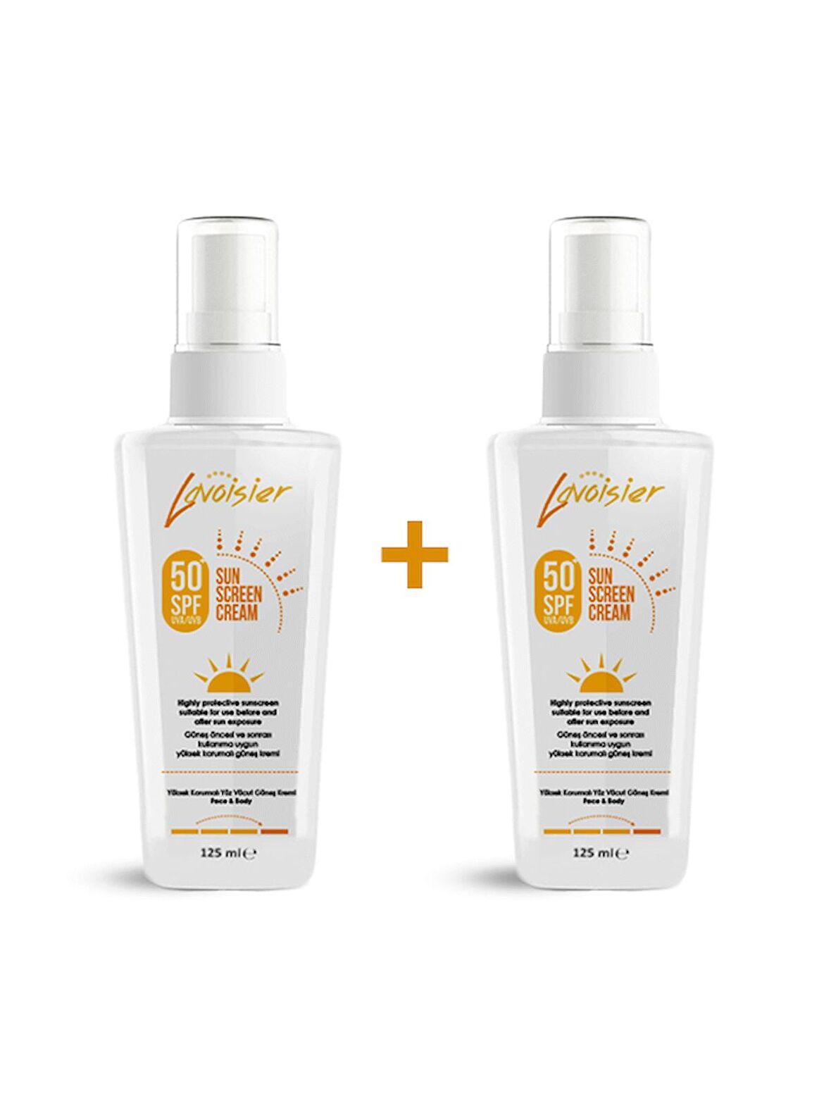 50 SPF Yüksek Korumalı Güneş Kremi 125ml x 2'li Set