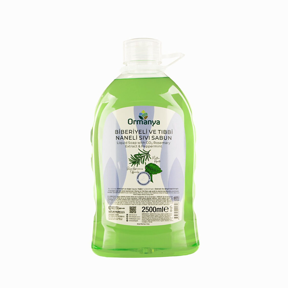 BİBERİYELİ VE TIBBİ NANELİ SIVI SABUN 2500 ML