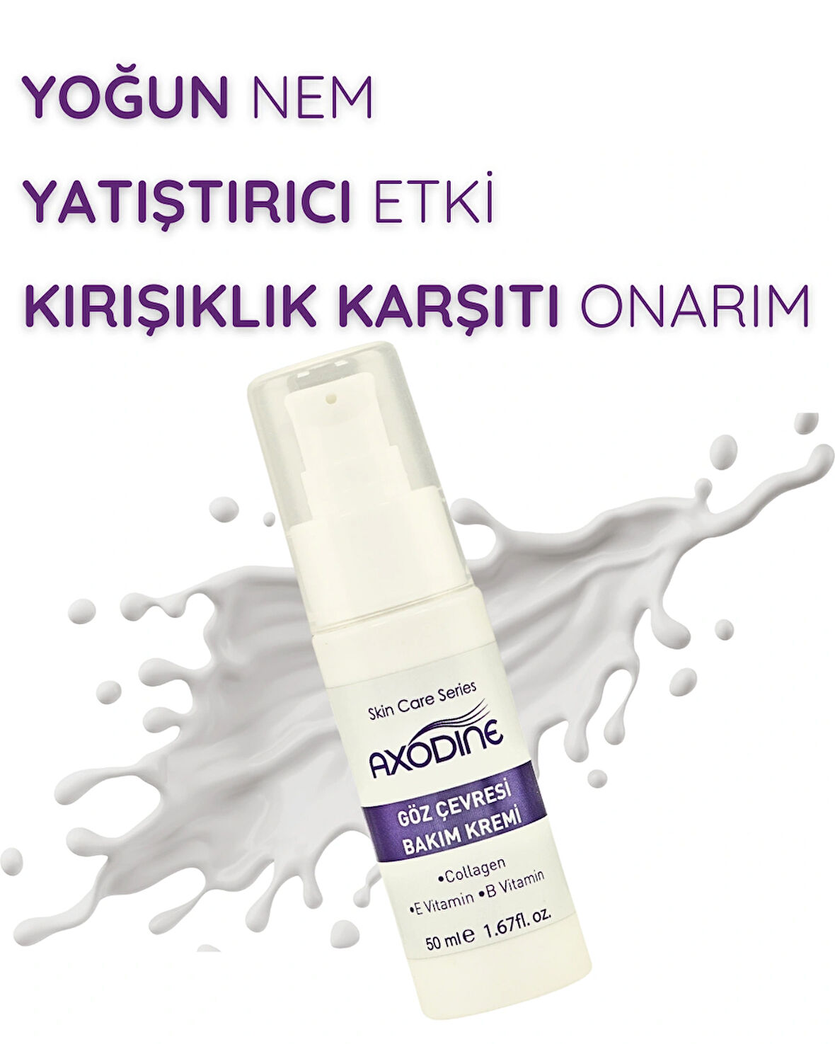 Axodine Kırışıklık Karşıtı Botox Etkili Dolgunlaştırıcı Yaşlanma Karşıtı Göz Çevresi Bakım Kremi 50 ml