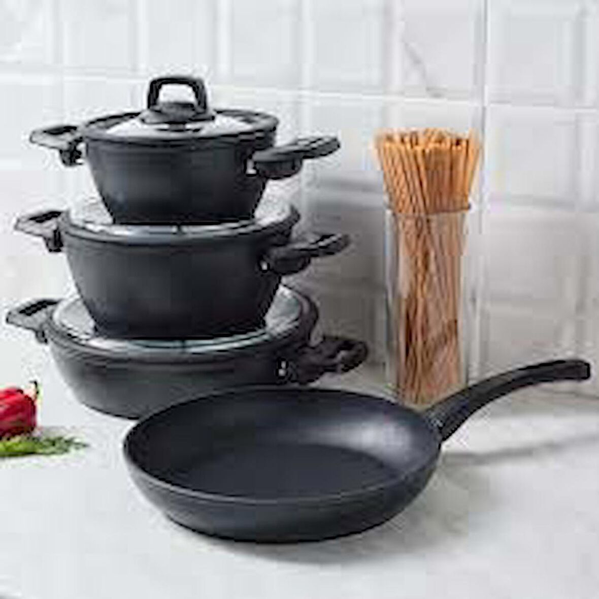 Karaca Biodiamond Antibakteriyel Powerful 7 Parça Tencere Seti 153.03.08.2360