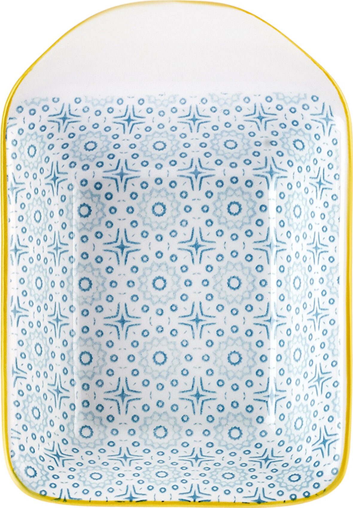 Karaca Floral Mavi Rectangle Çerezlik/sosluk 10 Cm