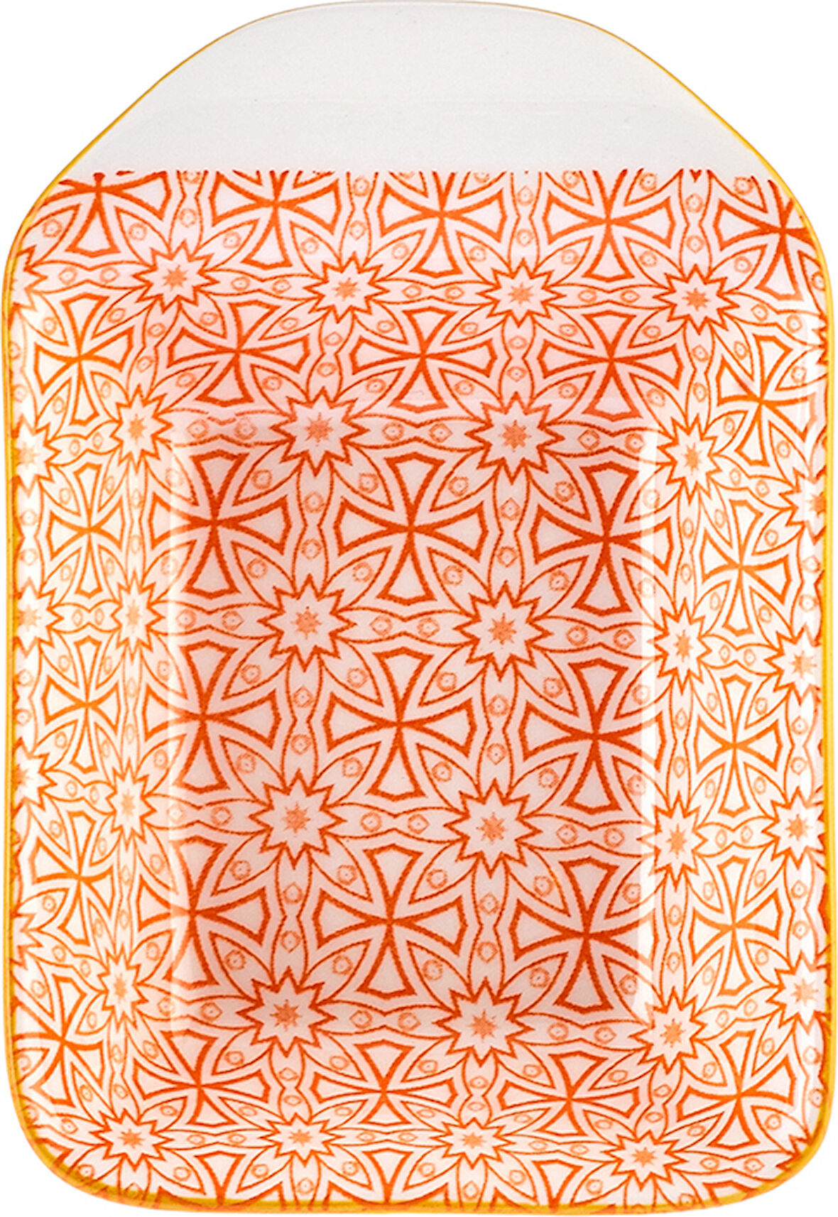 Karaca Floral Turuncu Rectangle Çerezlik/sosluk 10 Cm