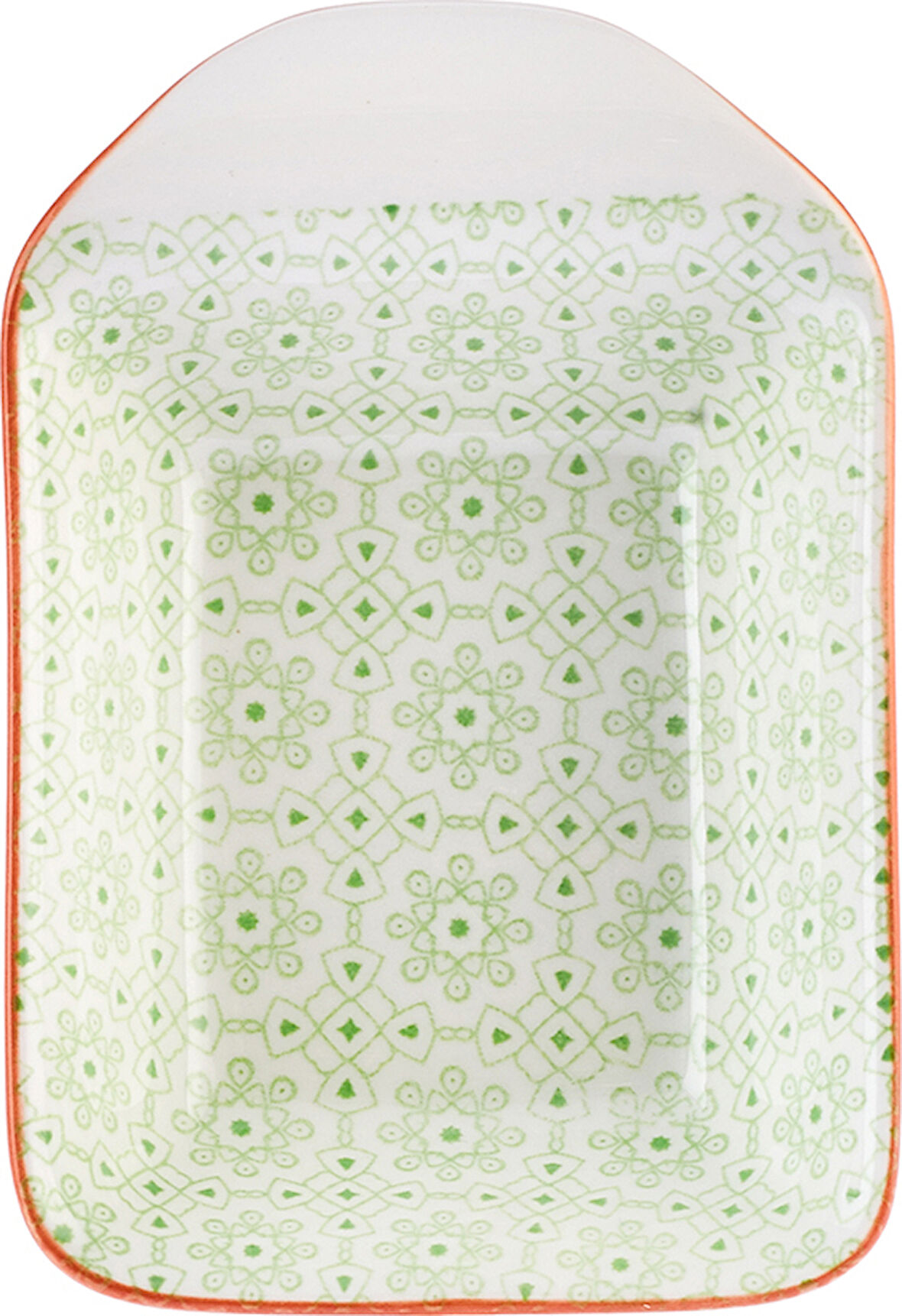 Karaca Floral Yeşil Rectangle Çerezlik/sosluk 10 Cm