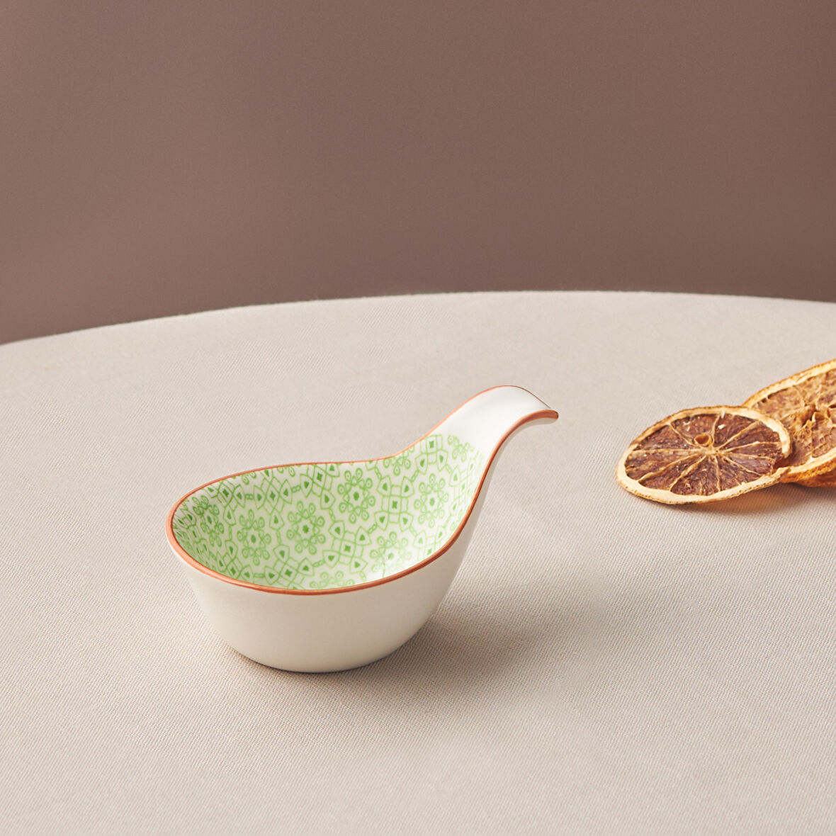 Karaca Floral Yeşil Damla Çerezlik/sosluk 10 Cm