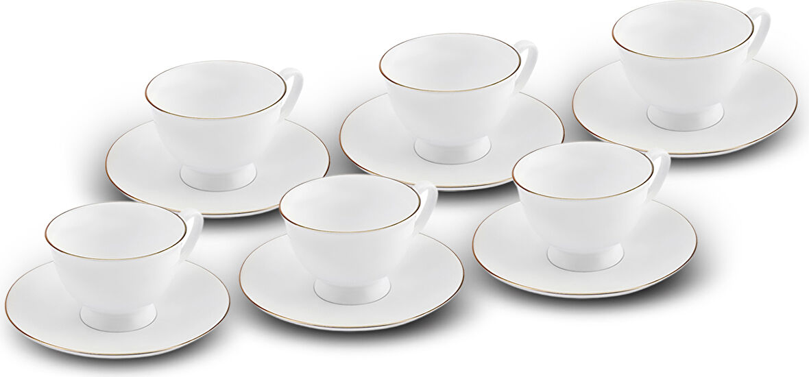 Karaca Lily 6 Kişilik Kahve Fincan Takımı 80 ml