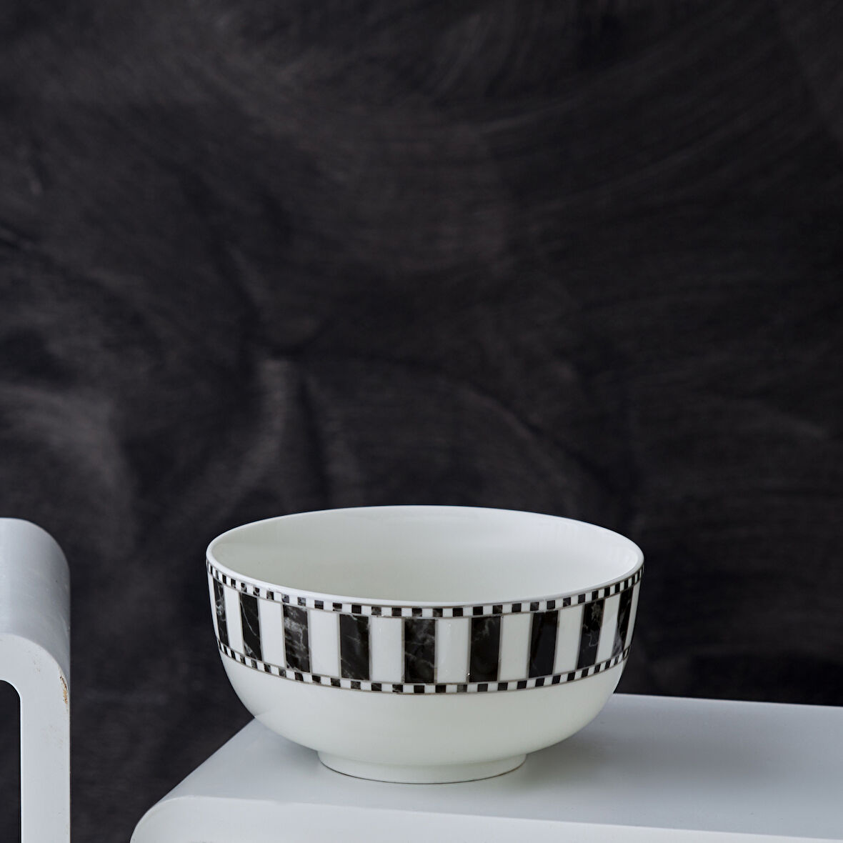 Karaca Damalı Noodle Porselen Kase 14 Cm