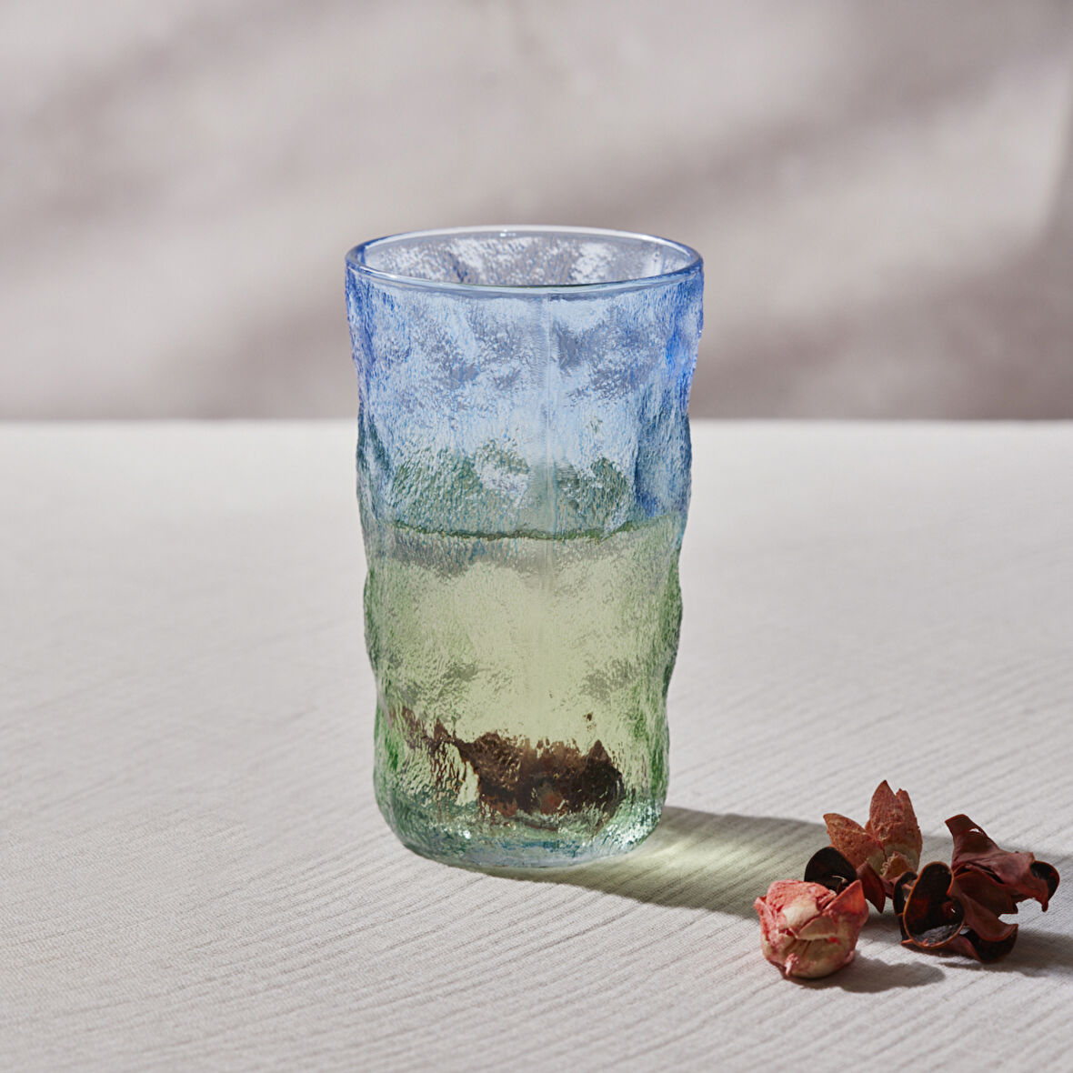 Karaca Tekli Meşrubat Bardağı Mavi Yeşil 383 ml