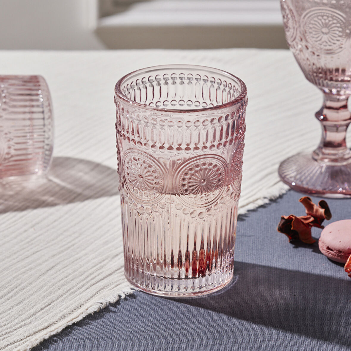 Karaca Tekli Meşrubat Bardağı Pembe 332 ml