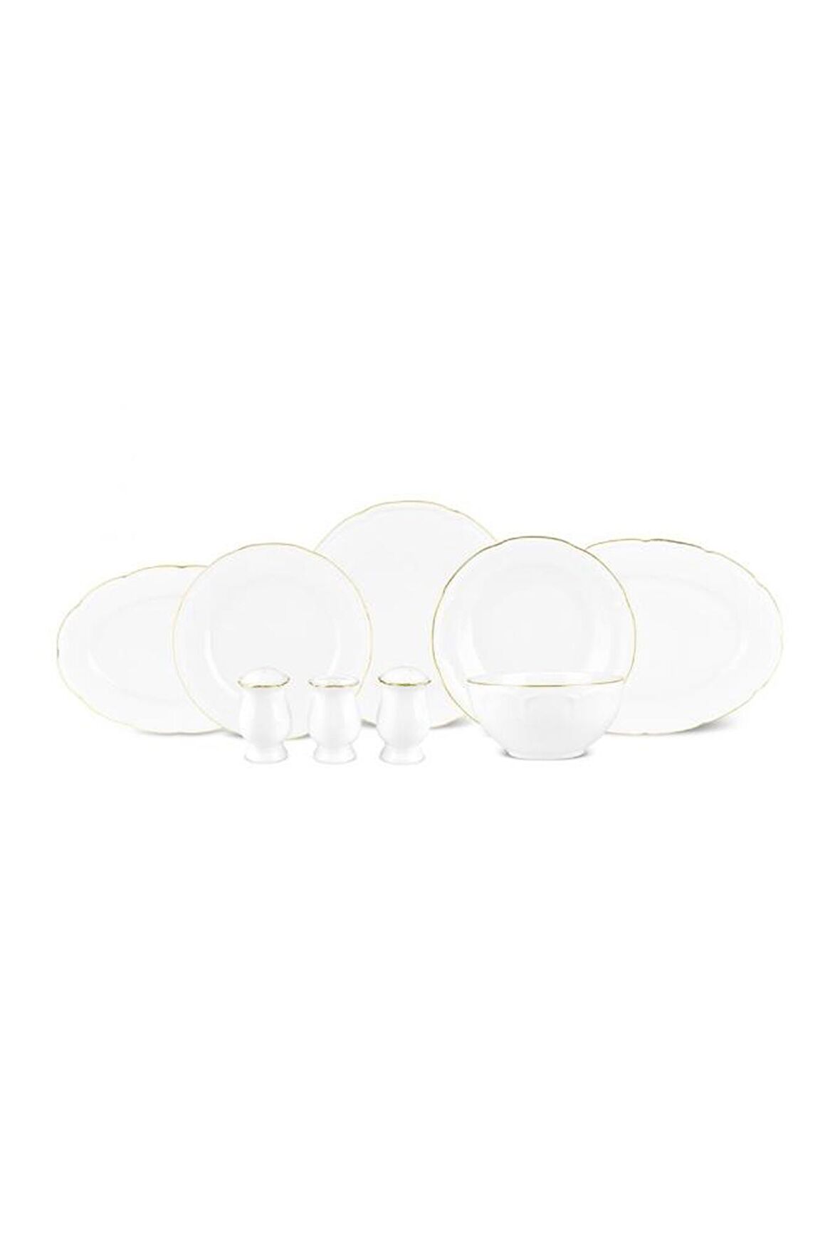 Karaca Elegance Bone Tobias 56 Parça 12 Kişilik Yemek Takımı Gold