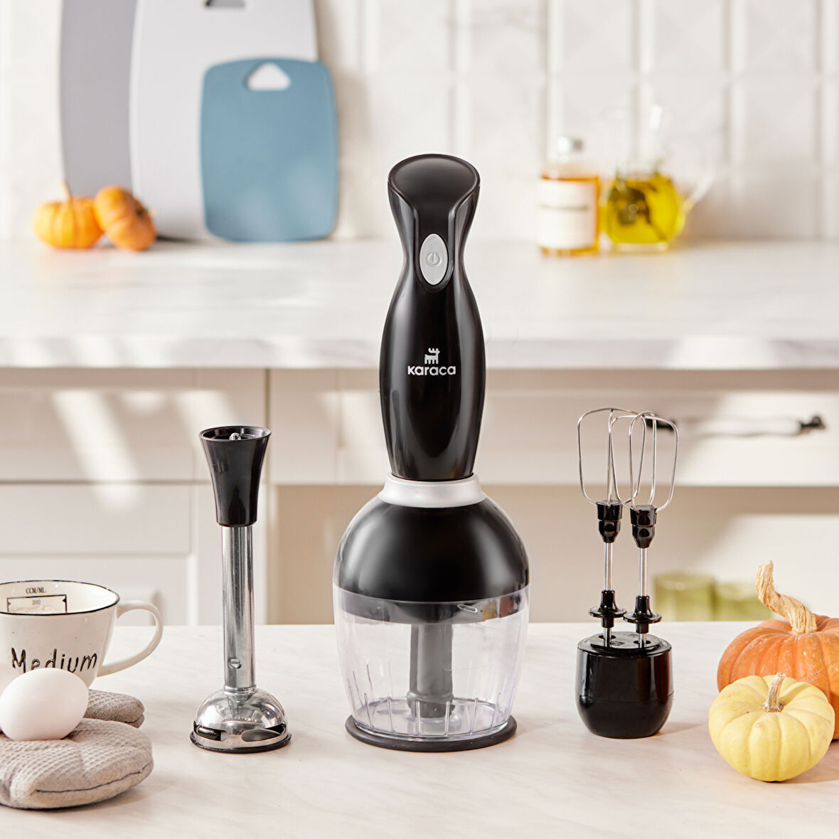 Karaca Profoodmix 3'lü Blender Set Siyah 1000w 153.09.01.0995-1