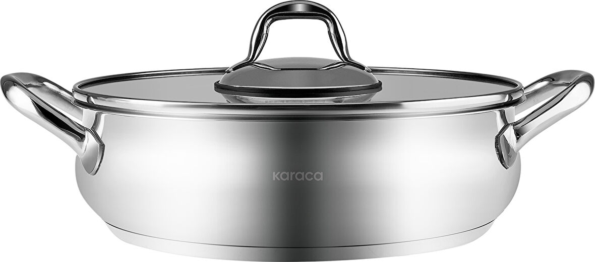 Karaca New Akara İndüksiyon Tabanlı Çelik Karnıyarık Tencere 26 cm