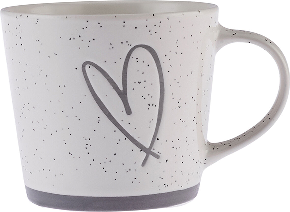 Karaca Kalp Beyaz Kupa 450 ml