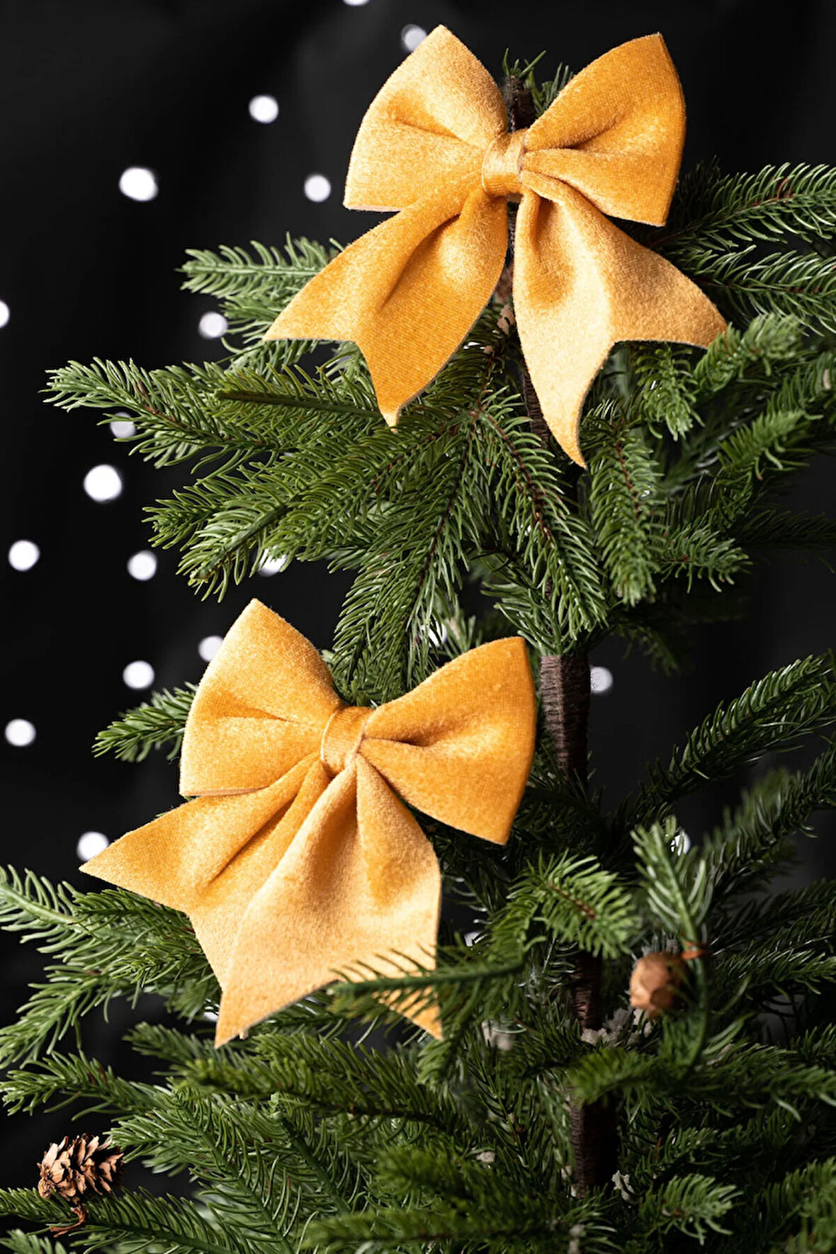 Karaca Home New Year Yılbaşı Ribbon Gold Ağaç Kurdelesi 12x13 cm