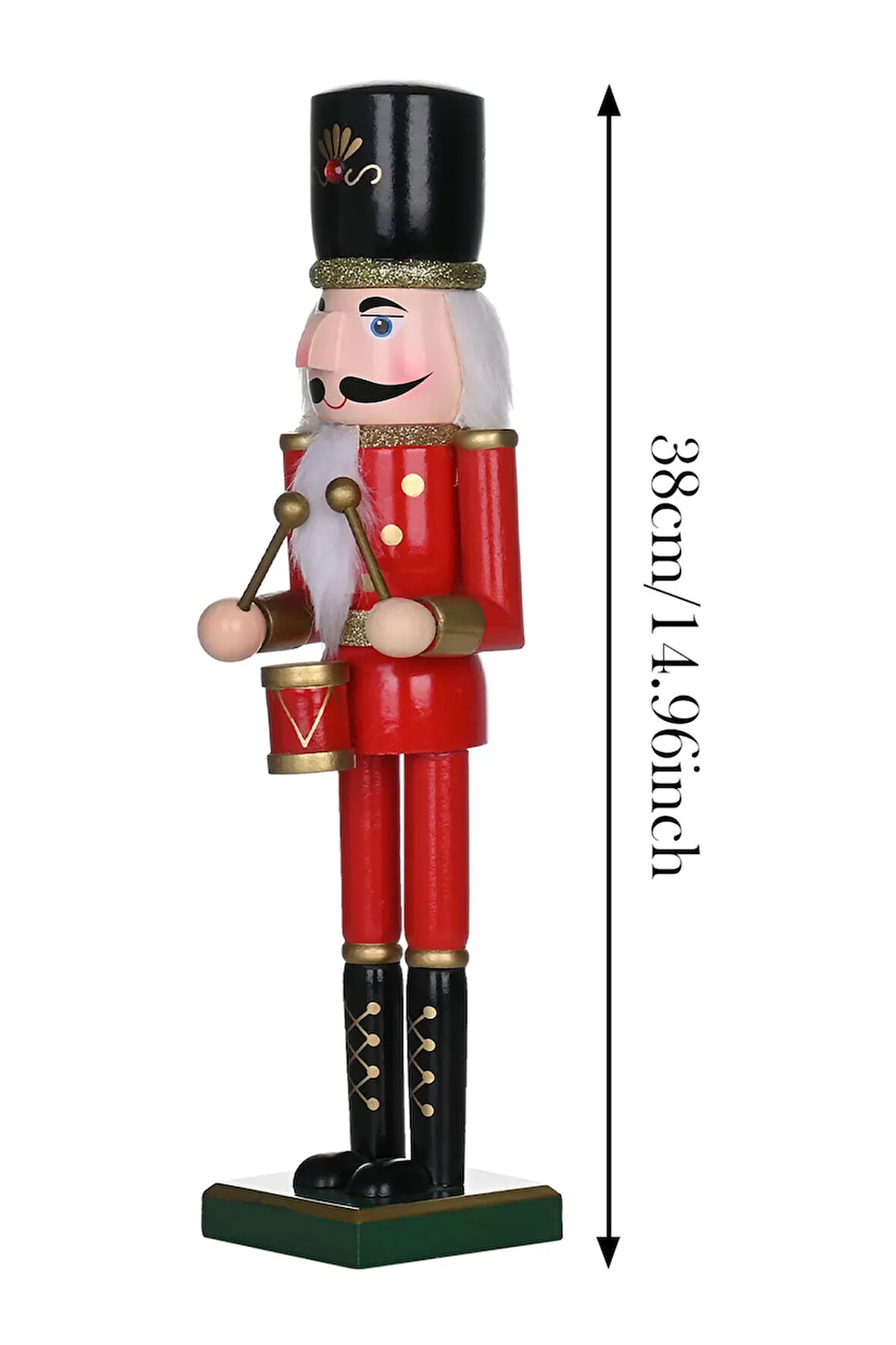 Karaca Home New Year Yılbaşı Nutcracker With Drums 36 Cm