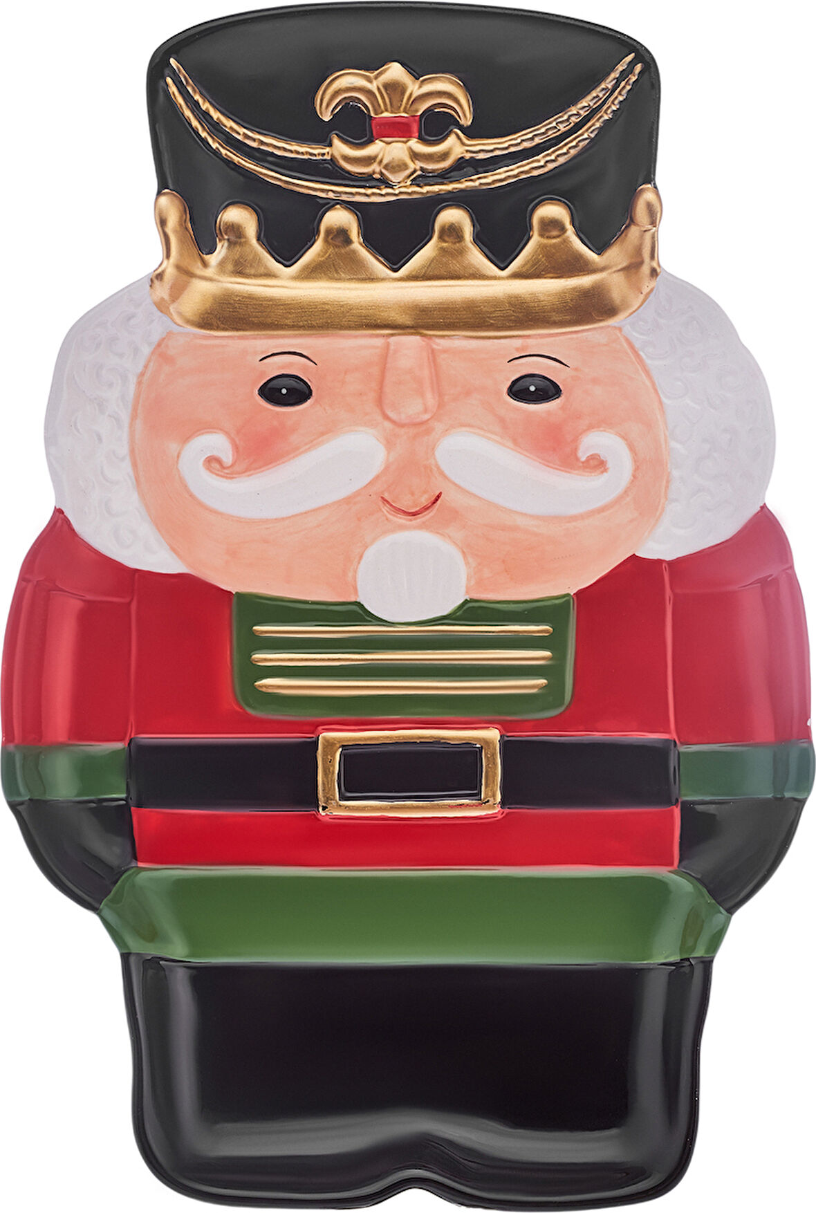 Karaca New Year Yılbaşı Rölyefli Kurşun Asker Sunum Tabağı 23 cm