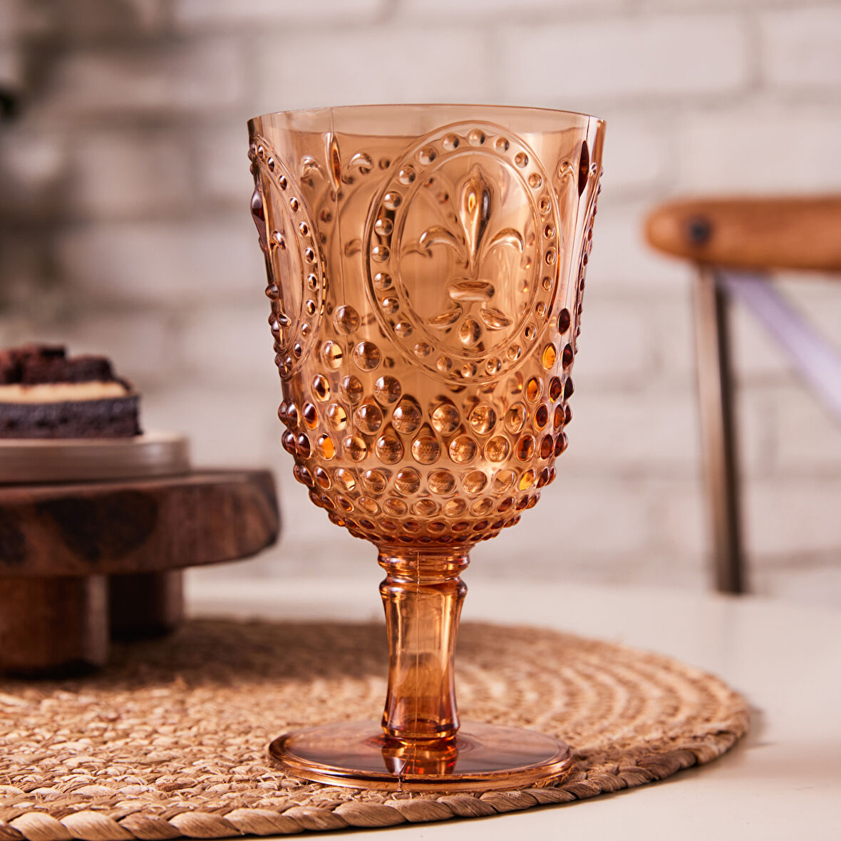 Karaca Moise Kadeh Akrilik 450 ml Turuncu