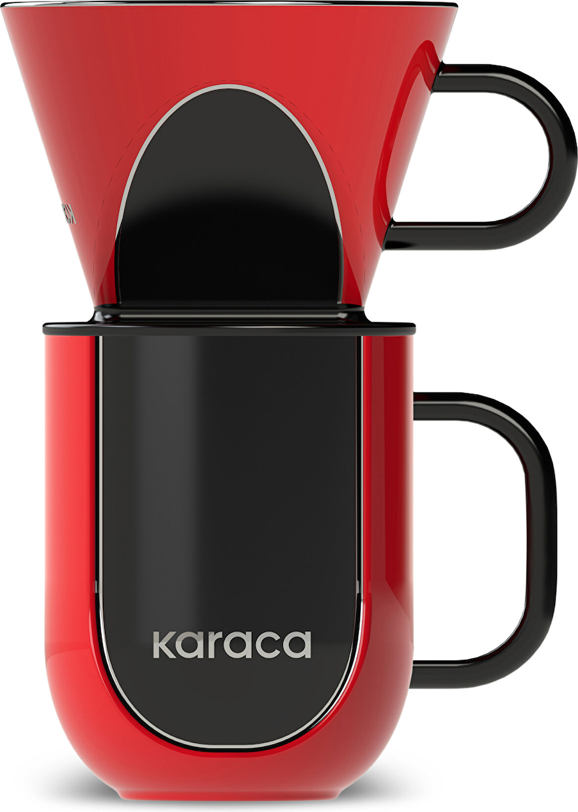 Karaca Hatır Dripper Kahve Demleme Kupa Seti Kırmızı 350 ml