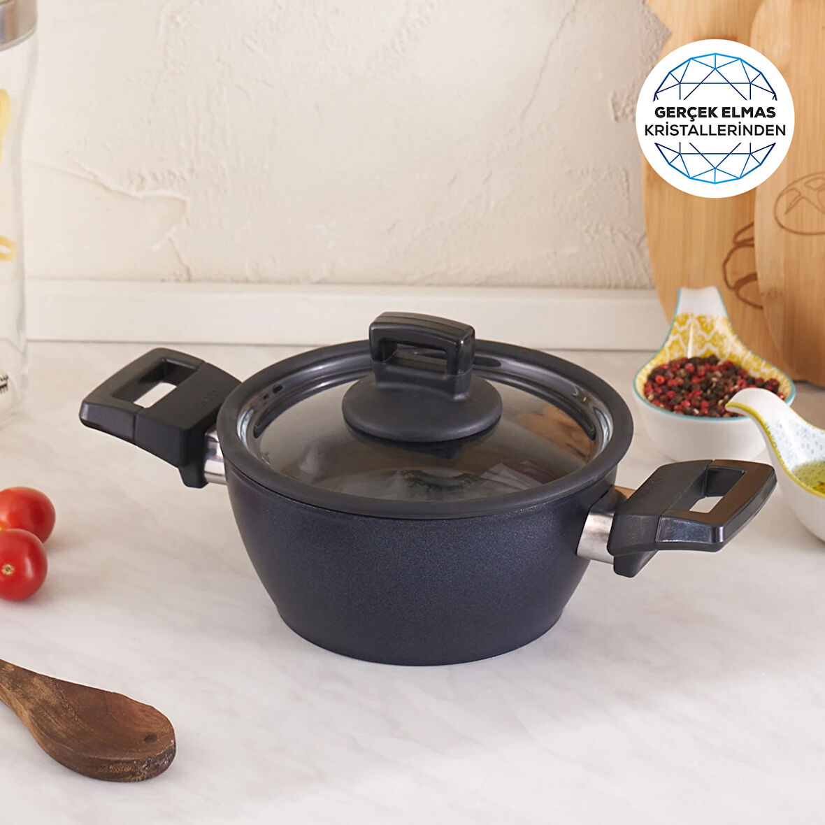 Karaca Biodiamond Powerful Plus Tencere 18 Cm