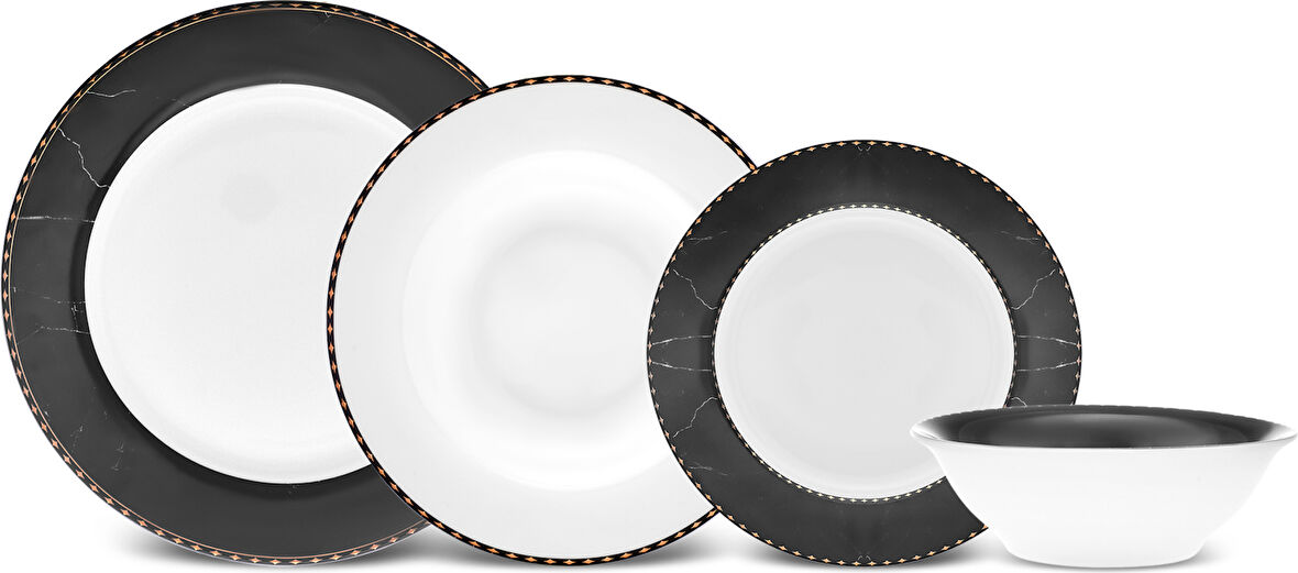 Karaca Gant 24 Parça 6 Kişilik New Bone Yemek Takımı