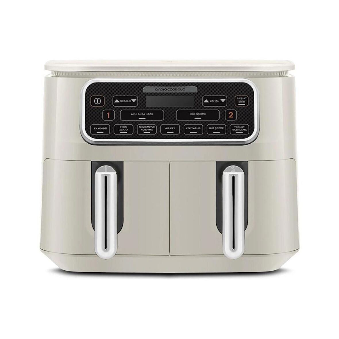 Karaca Air Cook Duo Ev Yemeği XXXL 4+4 Litre Airfryer Starlight 8 Kişilik