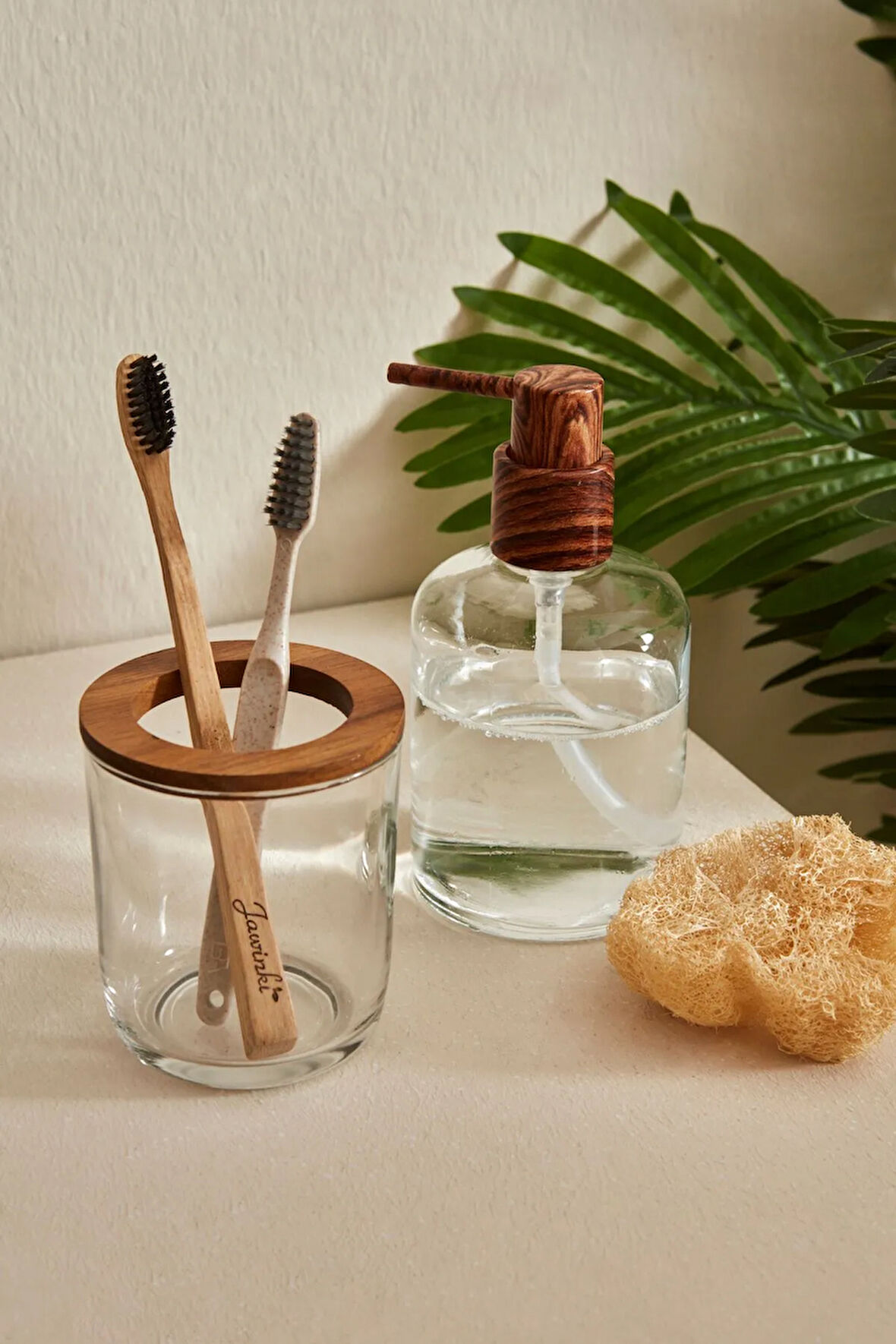 Karaca Home Woody 2 Parça Banyo Aksesuar Seti 
