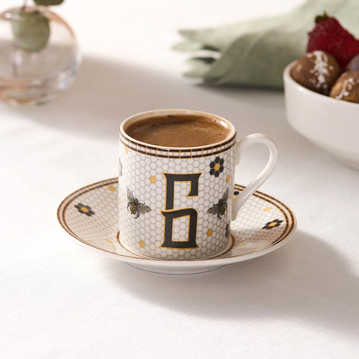 Karaca G Harfli  Kahve Fincanı 80 ml