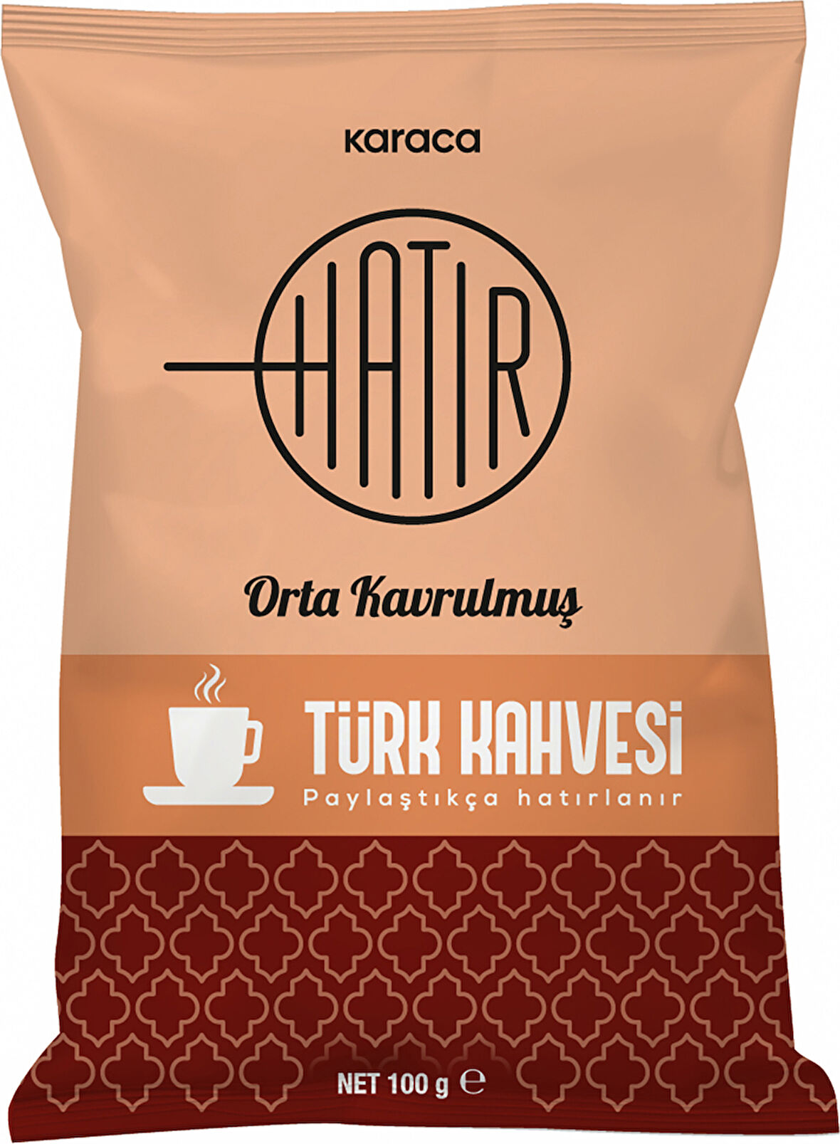 Karaca Hatır Orta Kavrulmuş Bol Köpüklü Türk Kahvesi 100 gr