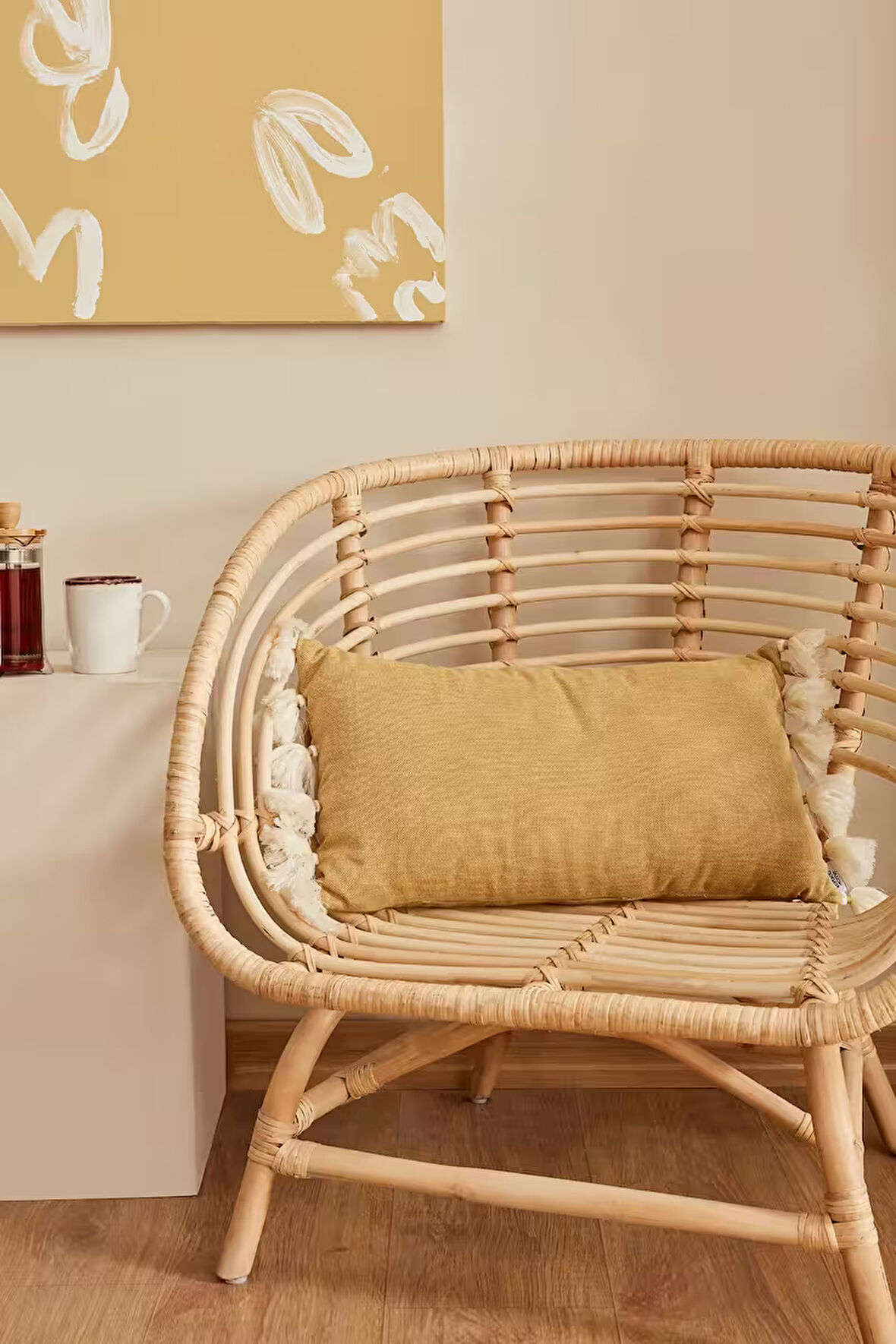 Karaca Home Arina Dolgulu Kırlent Hardal