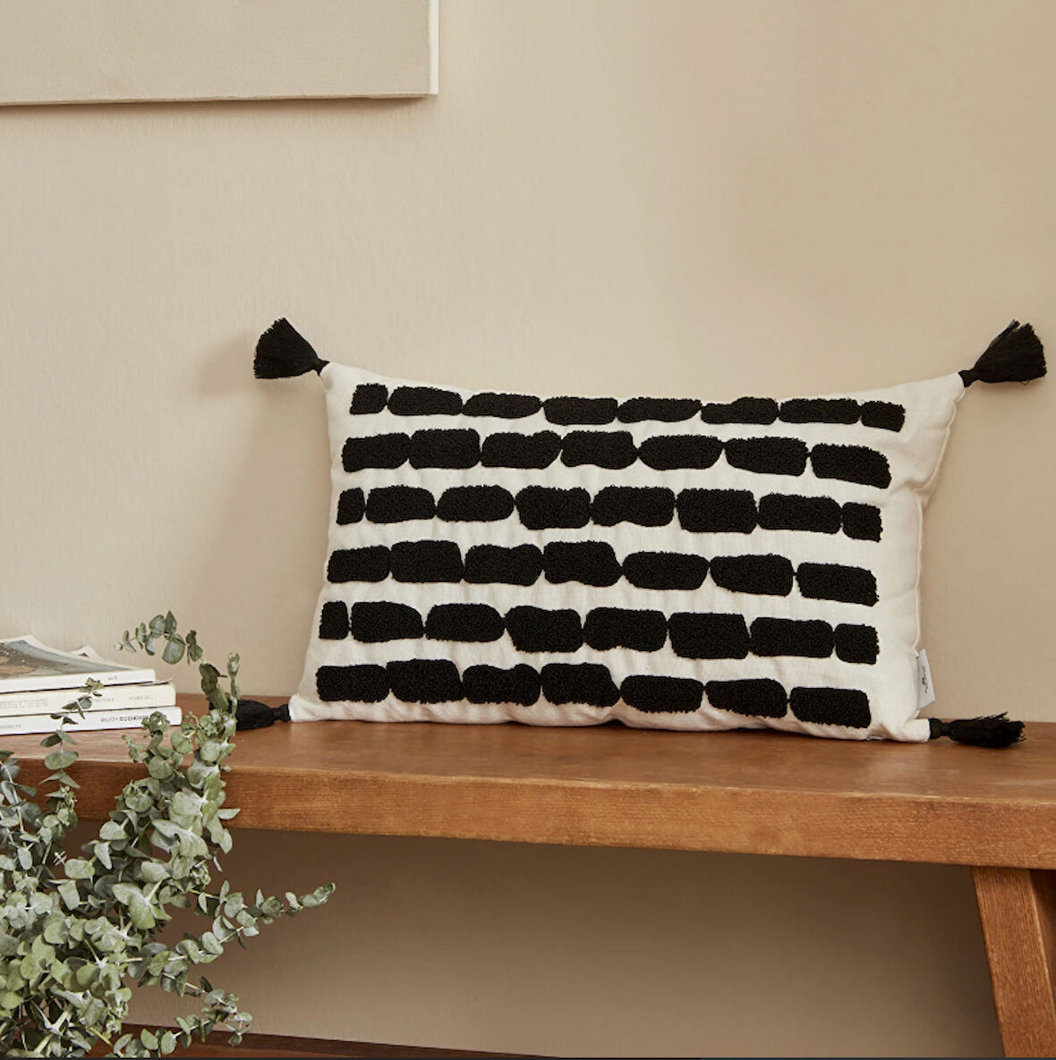 Karaca Home Sheri Dolgulu Kırlent Siyah