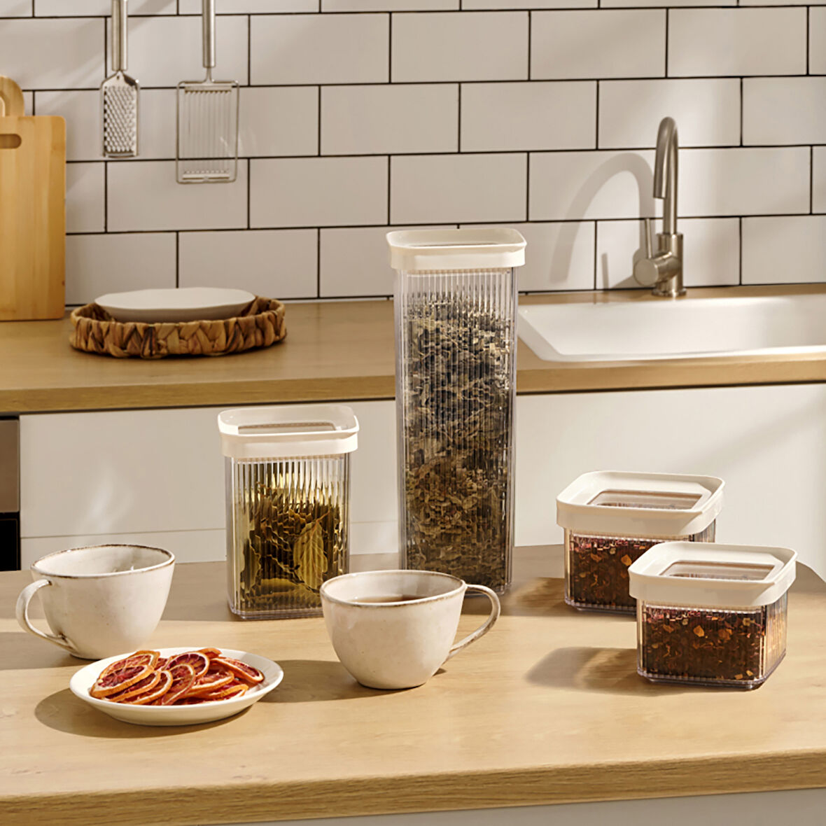 Karaca Anton 4'lü Kavanoz/Saklama Kabı