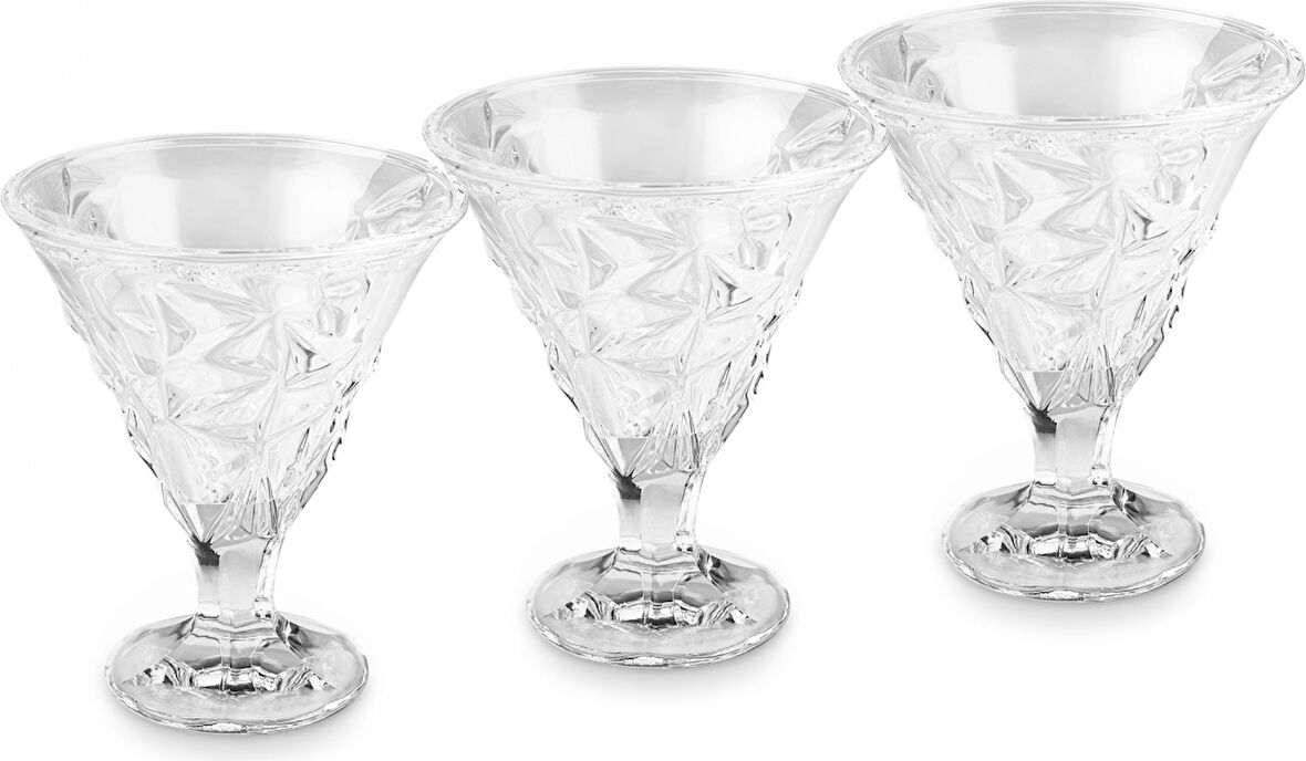 Karaca Pamela 3 Parça Cam Dondurmalık 215 ml