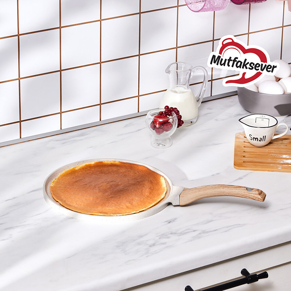 Karaca Mutfaksever Biogranit Döküm Krep Tava 26 Cm