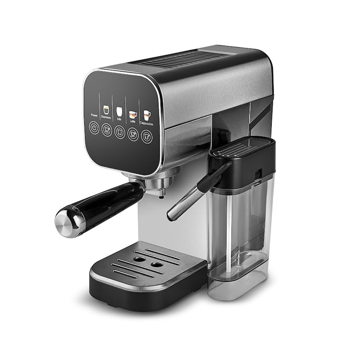 Karaca MyCaffe Barista S20 Entegre Süt Hazneli Otomatik Espresso ve Latte Makinesi Silver 900 ml 1360W