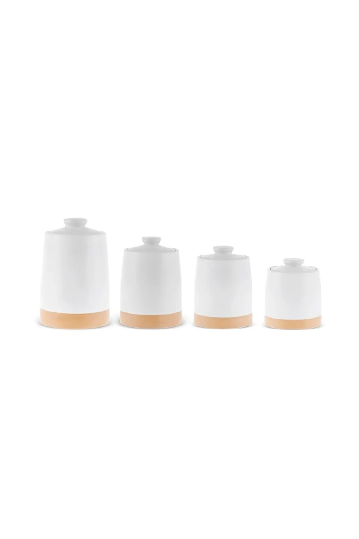 White Stone Vakumlu Kapaklı 4'lü Baharat Takımı