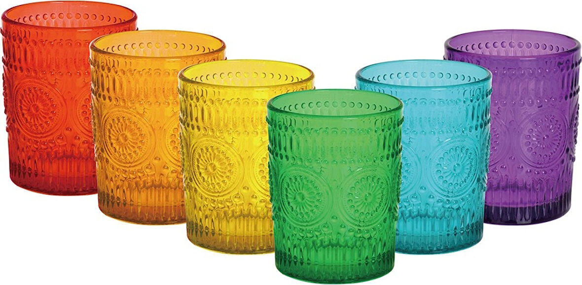 Karaca Colorato 6'lı Su Bardağı Seti Renkli