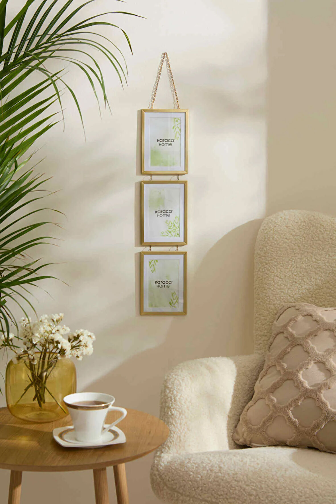 Karaca Home Magic 3'lü Yatay Fotoğraf Çerçevesi Gold