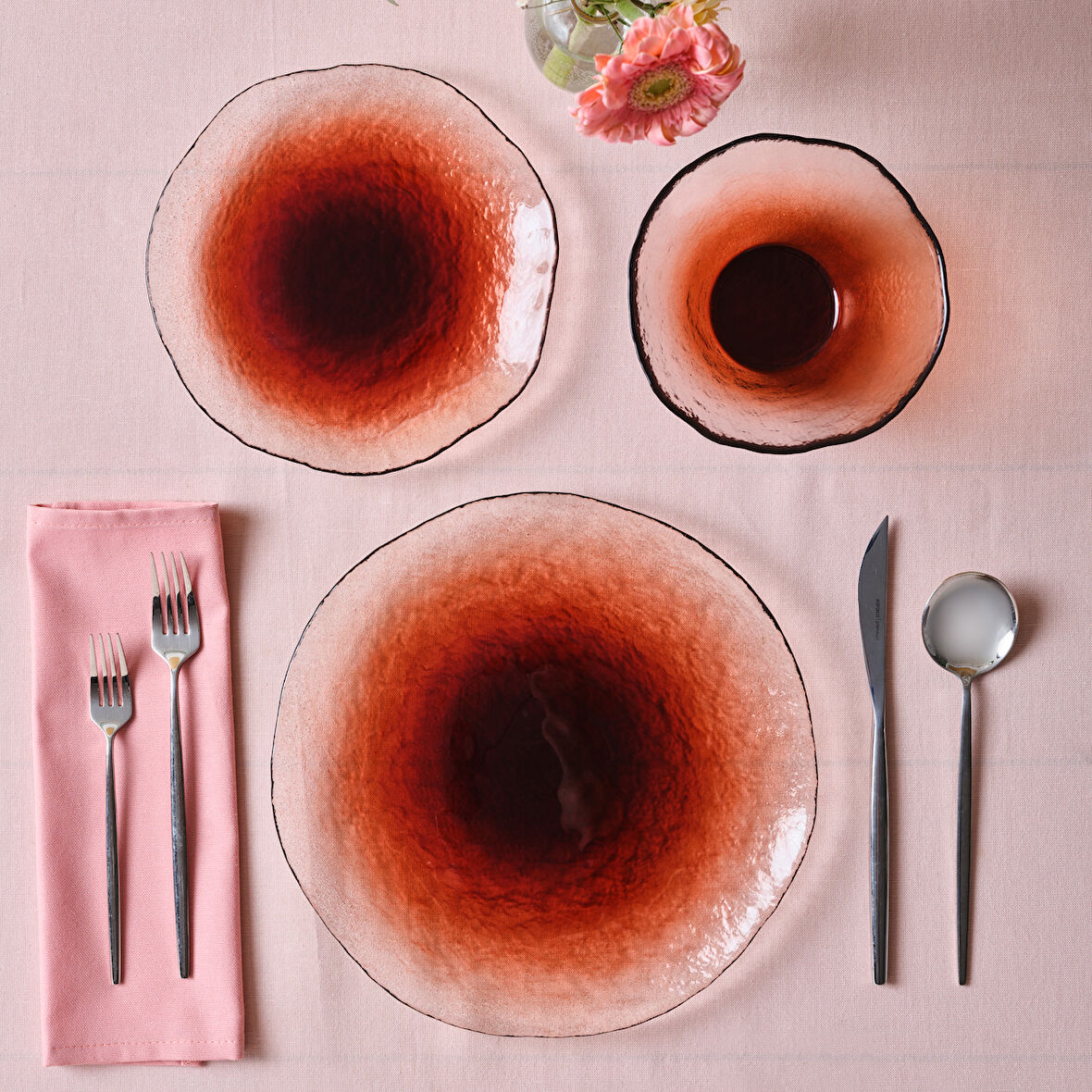 Karaca Dune Peach 18 Parça 6 Kişilik Yemek Takımı