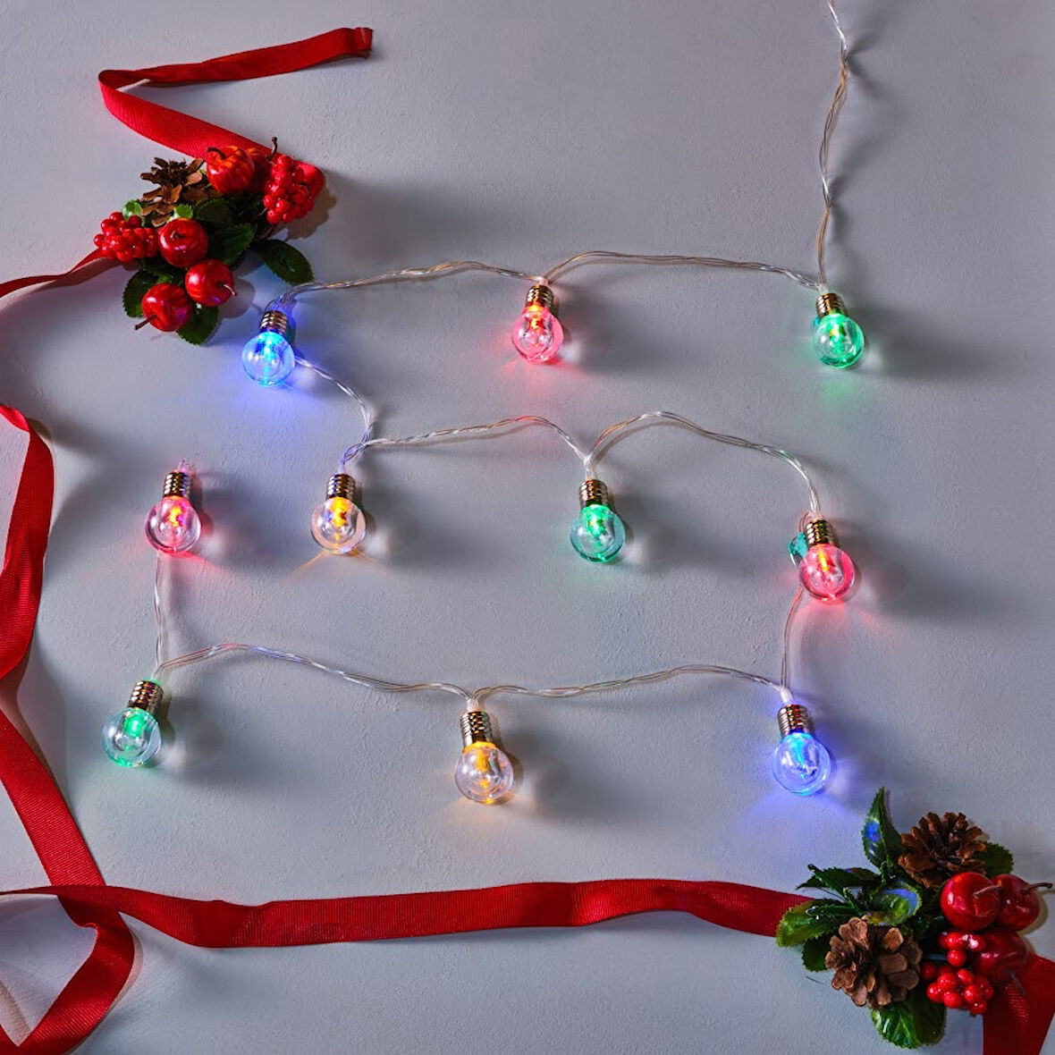 Karaca New Year Yılbaşı Ampullü Led Şerit 2 Metre