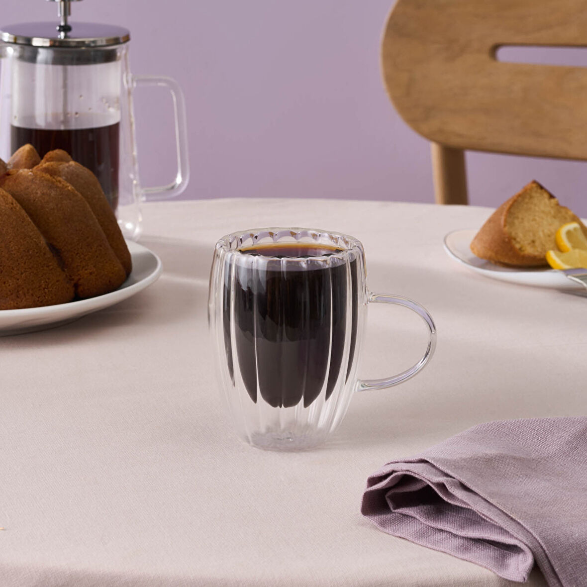 Karaca Pia Alya Çift Cidarlı Mug 330 Ml