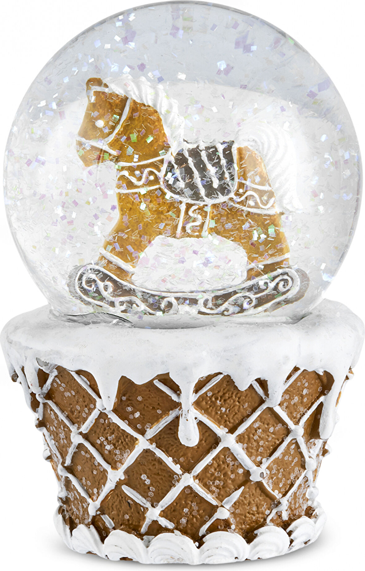 Karaca New Year Yılbaşı Ginger Horse Kar Küresi 6,5x10 Cm