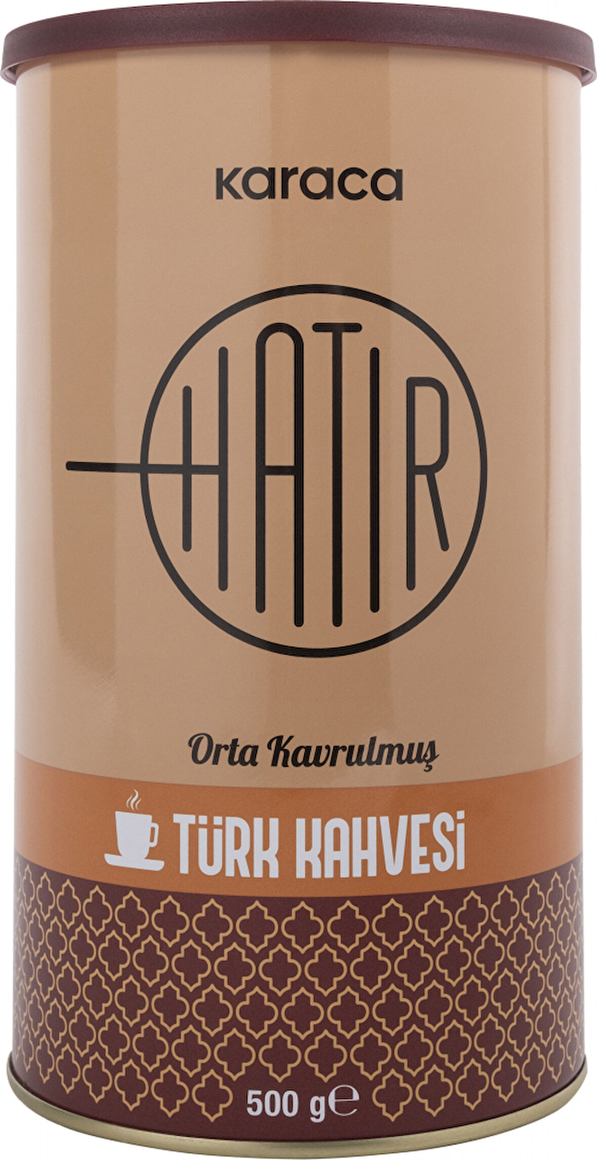 Karaca Hatır Orta Kavrulmuş Türk Kahvesi Teneke Kutu 500 gr