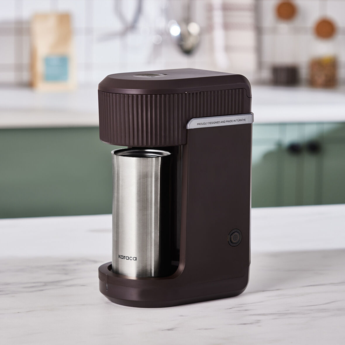 Karaca Mono Personal Filtre Kahve Makinesi Walnut Brown