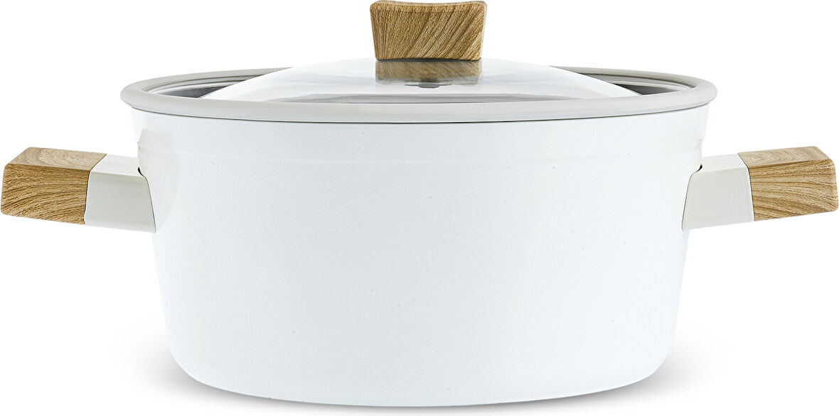 Karaca x Refika Swiss Crystal Creamy Wood Tencere 24 Cm