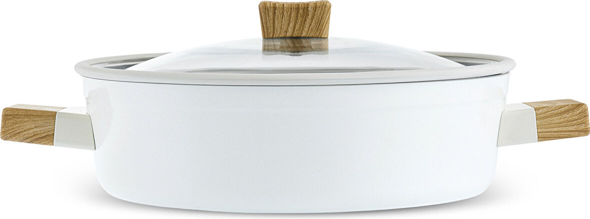 Karaca x Refika Swiss Crystal Creamy Wood K.Yarık Tencere 26 Cm