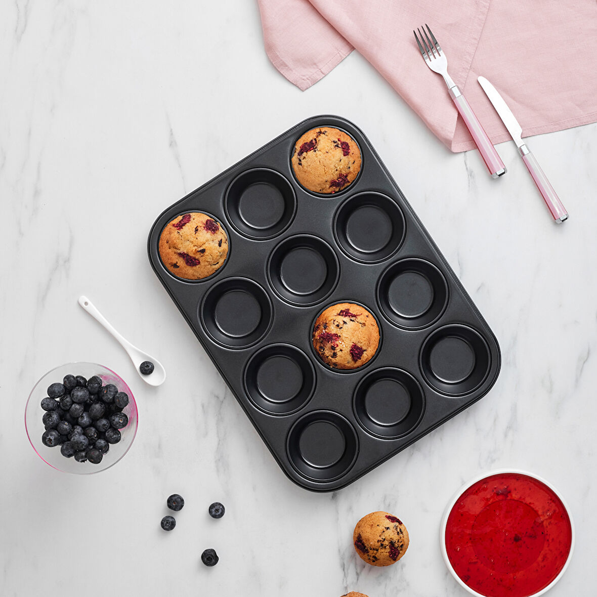 Karaca Bake Pro 12'li Muffin Kalıbı